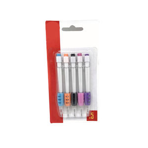 Crayons mécaniques personnalisés BV pour le dessin, crayons de dessin rechargeables avec poignée ergonomique confortable, lot de 5 pièces - Product Image 2