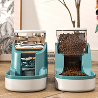 Distributeur d'eau automatique pour chat en plastique écologique et bol pour nourriture, fontaine à eau pour animaux de compagnie pour chats et chiens
