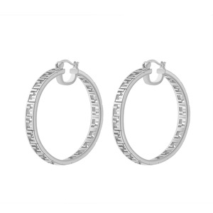 Pendientes de aro grandes personalizados de oro de 18 quilates con patrón de <span class=keywords><strong>Medusa</strong></span>, diseño geométrico, chapado en oro moderno y exagerado - Product Image 3