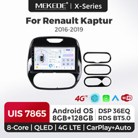 MEKEDE UIS7865 X40 8+128G AM FM GPS 4G Radio Android pour voiture Lecteur multimédia WIFI DSP RDS pour Renault Kaptur 2016-2019