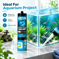 Scellant en silicone résistant aux UV pour aquarium, maintient un effet d'étanchéité fiable et durable pour les zones près des fenêtres