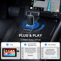 Adaptateur Rhythm sans fil Carplay Android Auto Wifi 5.0 Bt Waza Play Music USB Sub Dongle pour voitures