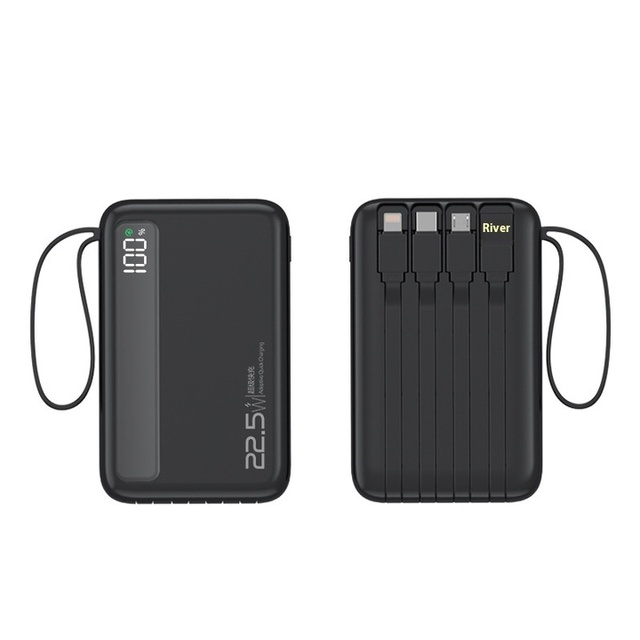 Fast Wired Charging Powerbank With High-capacity Lithium Polymer Battery 20000mAh