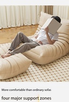 Fauteuil de salon moderne et confortable, canapé de sol rembourré avec emballage compressé pour salon et appartement