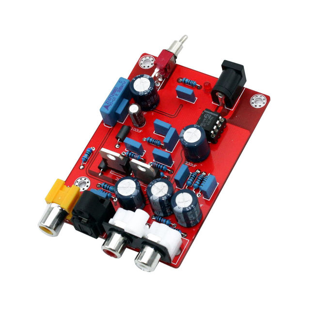 IIJJ-Hifi Tda1543 + Cs8412 DAC Audio Decoder Circuit Module with Op Amp for Amplifier Use