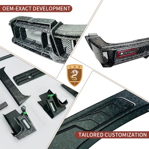 Kit de carrosserie en fibre de carbone sèche de haute qualité pour <span class=keywords><strong>Mercedes</strong></span> Benz <span class=keywords><strong>classe</strong></span> G W465 MSY Style pare-chocs avant capot moteur panneau de porte latérale Kit de carrosserie - Product Image 3