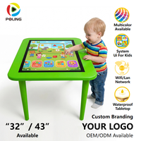 Table tactile numérique intelligente avec écran 32 pouces, fabricant OEM, interface utilisateur pour enfants, étanche, compatible Wi-Fi