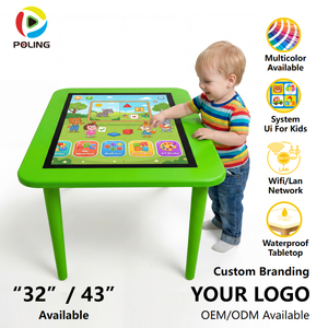 Table tactile numérique intelligente avec écran 32 pouces, fabricant OEM, interface utilisateur pour enfants, étanche, compatible Wi-Fi - Product Image 1