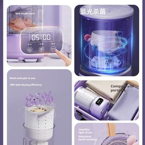 Nueva Lavadora Portátil Inalámbrica Todo en Uno, Mini Lavadora Portátil Especial para Ropa Interior y Calcetines - Product Image 4