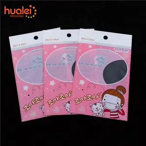 High Quality Cosmetic Towel Disposable Transparent Packaging Self Seal Clear CPP BOPP PET Opp Bag With Header Polybag