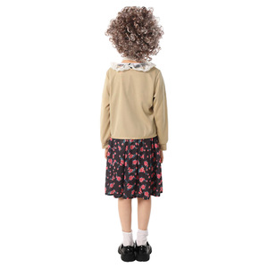 Disfraz de abuela para niños, disfraz de Halloween para actuación escolar, vestido con peluca y gafas, talla 4-8 años - Product Image 4