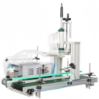 Machine de remplissage péristaltique semi-automatique électrique de table à 10 buses pour tubes et flacons de 10 ml à 30 ml, avec convoyeur, facile à utiliser
