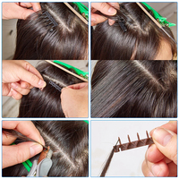 Profession elle 6D Smart Feather No Trace Haar verlängerungen der dritten Generation Machine Lock Hair Bundle zum Schnallen mit extremer Geschwindigkeit