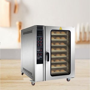 Horno de Convección a Gas Comercial de 8 Bandejas NFC-8Q de CHEF PROSENTIALS para Máquinas Expendedoras de Aperitivos, Panaderías, Tiendas de Alimentos, Pastelería, Pizza - Product Image 4