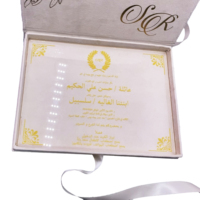 Boîtes Cadeaux en Velours Acrylique Premium pour Mariage, Invitations de Mariage, Boîtes d'Invitation, Impression de Cartes, Boîtes de Bienvenue pour Mariée et Demoiselles d'Honneur