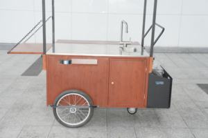 Conception personnalisée de rue <span class=keywords><strong>mobile</strong></span> Chariot de vente de café de vélo de nourriture Tricycle de café Chariot de café - Product Image 4