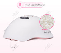 Lámpara de Curado UV de Secado Rápido con 36 LED, 36W, Certificación CE, ROHS, FCC, Doble Voltaje, Enchufe USB, Automática, para Arte de Uñas con Gel