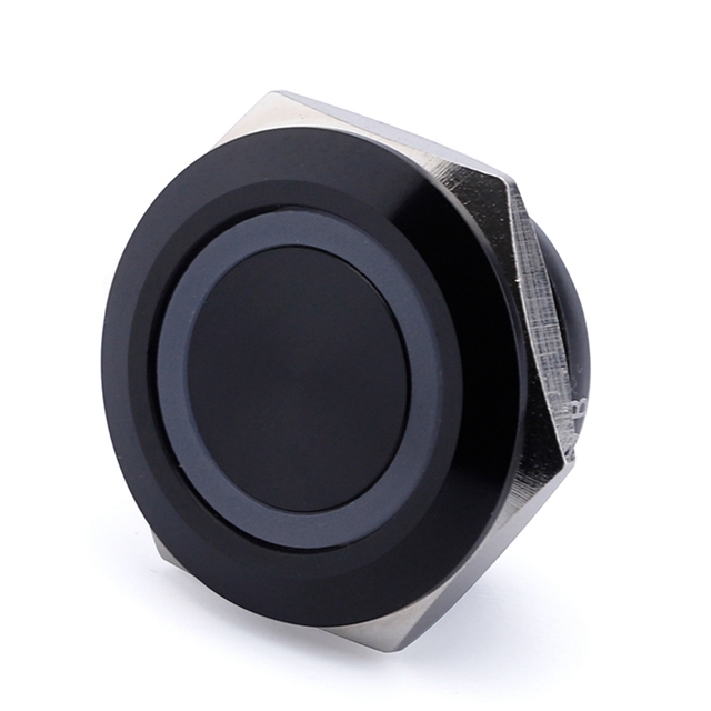 ABILKEEN High Flat Head Mini Switch Tactile Push Button LED Self Lock Waterproof Brass Material Custom Length IP65 Electronic