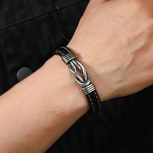 Sports Fashion Accessories Irregular Pattern Men's Artificial Leather <b>Round</b> Bracelets Combination Souvenirs Maxfree - Product Image 3