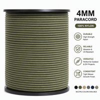 Cordon Paracord Écologique 550, 4mm, 7 Brins, Nylon, 305m, Corde de Parachute, Kit de Survie DIY, Bracelet Artisanat, Toutes Saisons, Vente en Gros