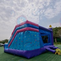 Maison gonflable de videur de conception mignonne de terrain de jeu gonflable de petit poney d'amusement d'enfants