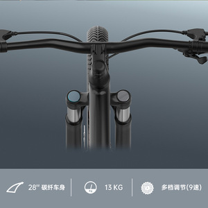 <b>A5</b>-300 New Carbon Fiber - Dual Disc Road Bike, Outdoor Cycling Variable Speed Mountain Bike <b>A5</b> Ordinary Pedal Mountain Bike <b>A5</b> - Product Image 5