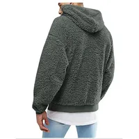 Pull à capuche en polaire à motif cœur pour homme, automne-hiver 2025, polyester, tendance, chaud, sweat-shirts Y2K