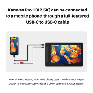 Huion Kamvas Pro 13 2.5K QHD 13.3 Inch Nghệ Thuật Thiết Kế Vẽ Đồ Họa Máy Tính Bảng Với Màn Hình Tableta Grafica Màn Hình - Product Image 5