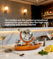 Nouvel ensemble de bouteilles de whisky en verre globe, idéal comme cadeau d'affaires, vente chaude