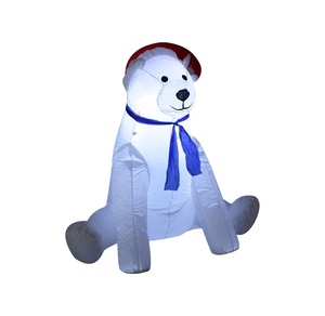 หมีขั้วโลกขนาดยักษ์3.5ฟุตหมีขั้วโลกสำหรับตกแต่งคริสต์มาสปรับแต่งได้ตามต้องการ - Product Image 3