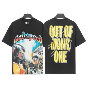 T-shirt pour homme en coton pur imprimé, logo imprimé, streetwear - Product Image 6