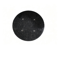 Disque circulaire en granit naturel solide LANSEN avec motif de trous de fixation pour base de table rotative, garantie 1 an