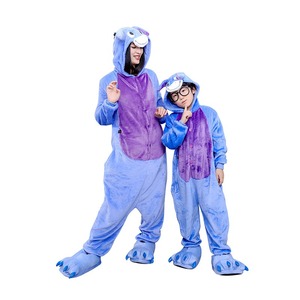 Pyjamas Onesies Animaux Amusants, Combinaison Kigurumi Dessin Animé, Vêtements de Nuit Adulte en Flanelle pour Fête - Product Image 3