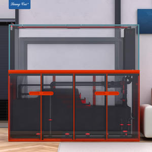 Acuario de Cristal Elegante y Grande con Filtro para Peces Agresivos, Diseño Cuadrado para Sala de Estar, 220v - Product Image 4