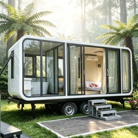 Cabane de luxe Apple de 20 pieds avec salle de bain privée et kitchenette, norme australienne, maisonnette modulaire préfabriquée, bureau pod pour jardin