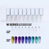 Poudre à Effet Miroir Liquide Transparent Glacé Série Bojun MM pour Nail Art Donut Glacé, Sans TPO, Certifié MSDS, Vente en Gros en Vrac