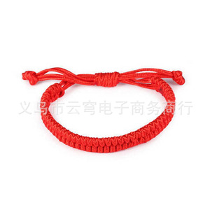 <b>Red</b> Braided Rope <b>Bracelet</b> Jewelry For Gift Yiwu Origin Geometric Design - Product Image 1
