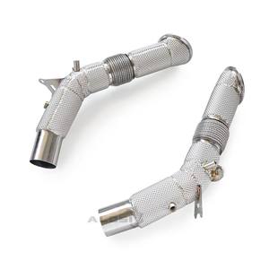 Downpipe de performance SS304 blindé thermiquement pour <span class=keywords><strong>Ferrari</strong></span> SF90 <span class=keywords><strong>2023</strong></span> 3.9T V8 – Section supérieure d'échappement haute performance pour course - Product Image 3