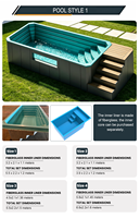 Schiffscontainer-Schwimmbecken für den Außenbereich, mehrwinkeliger Aufstellpool für Erwachsene, 20 Fuß