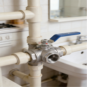 วาล์วบอลสแตนเลสแบบสามทาง ควบคุมด้วยมือ ผลิตในจีน รับผลิตตามสั่ง - Product Image 2