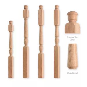 Tiang <span class=keywords><strong>Oak</strong></span> Newel Tangga Murah - Product Image 4