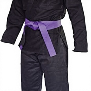 Kimono de Jiu-Jitsu pour enfants, tissage perlé, 100% coton, léger, durable, avec ceinture blanche, logo sur le devant, approuvé par l'IBJJF - Product Image 3