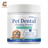 Poudre Probiotique Dentaire pour Animaux de Compagnie Marque Blanche OEM ODM Algues Brunes Naturelles 100g Nettoyage des Dents & Contrôle de la Plaque et du Tartre