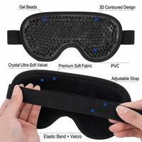 Masque oculaire en gel chaud/froid ergonomique en PVC souple, réutilisable, confortable et coloré de haute qualité pour soulager la fatigue oculaire