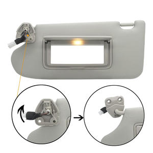 Pare-soleil Nissan 96401-3TA2A gris, monté sur le toit, avec miroir et lumière, installation facile pour les modèles Nissan 16-21 - Product Image 1