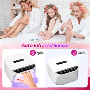 168W UV LED Nail Lamp 4 <b>Timer</b> Setting Auto Sensor Rechargeable 36 LEDS Nail Dryer Professional Manicure Equipment Home Salon Use - Product Image 6