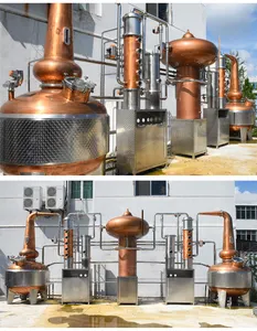 2000LHOT VENDA Multi-Spirits Stills Automático destilaria destilaria de cobre Álcool pote ainda Para Comercial