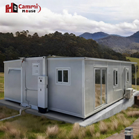 Cammi 20ft Conteneur Extensible Maison 2 Chambres Préfabriqué Cabine Portable Cuisine pour Bureau Hôtel Utilisation sur Terrain Inutilisé