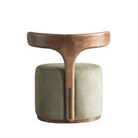 Fauteuil lounge moderne nordique en bois de frêne, avec coussin en mousse haute densité, ergonomique et durable, pour salon, maison ou hôtel