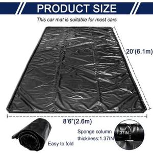 Tapis <span class=keywords><strong>de</strong></span> stationnement <span class=keywords><strong>de</strong></span> garage robuste avec une raclette Protection étanche contre l'huile <span class=keywords><strong>de</strong></span> boue <span class=keywords><strong>de</strong></span> neige glace pluie pour les voitures - Product Image 6